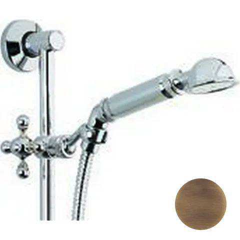 CISAL Shower Душевой гарнитур:ручная лейка,шланг 150 см,штанга 60 см, цвет бронза (акция на товар из наличия)