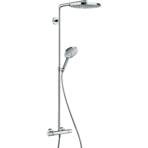 HG Raindance Select S Душевая система Showerpipe: верх.душ 240 2jet, ручн.душ, шланг, термостат, цвет: хром