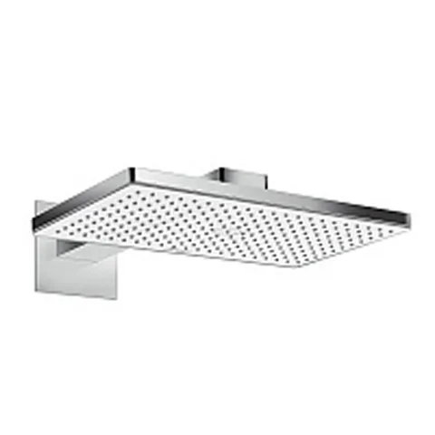 HG ShowerSelect Встраиваемый термостат для душа, 1 источник + кнопка для ручн.душа, (внешняя часть) стекло, цвет: белый/хром (Спеццена из наличия)