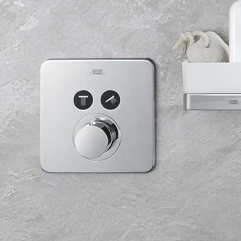 AX ShowerSelect Встраиваемый термостат для душа, 2 потреб, (внешняя часть), цвет: хром