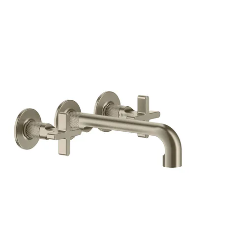 GESSI INCISO Встраиваемый смеситель для раковины на 3 отверстия с изливом 210-190мм (внешние части), цвет: finox