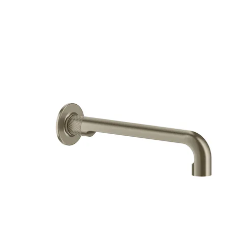 GESSI INCISO Настенный излив 255мм, на 1/2”, комбинируемый с удаленным управлением (не входит в комплект), цвет: Finox Brushed Nickel