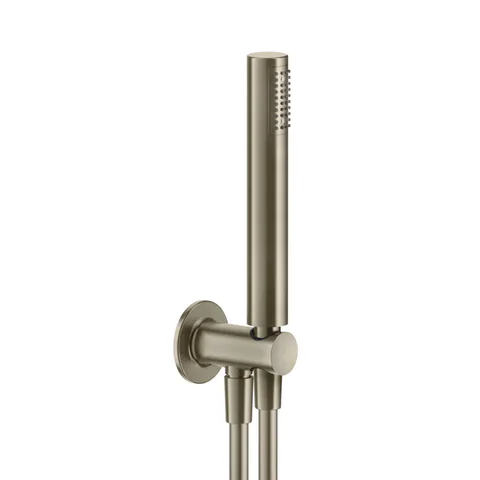 GESSI INCISO Душевой комплект, +  вывод, держатель, шланг 1,50 м и душевая лейка, цвет: Finox Brushed Nickel