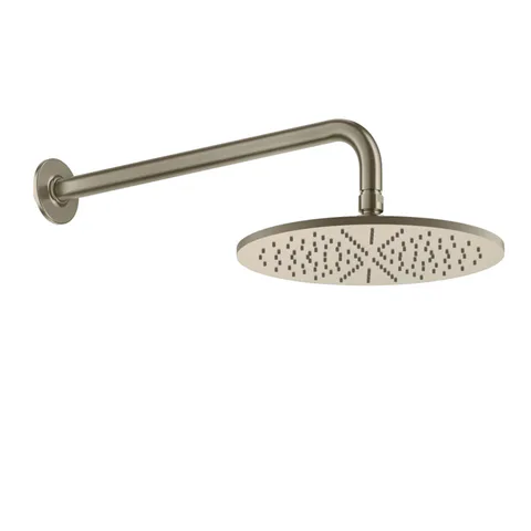 GESSI INCISO Душевая головка настенная, шарнирная на 1/2”,  Ø300мм, цвет: finox