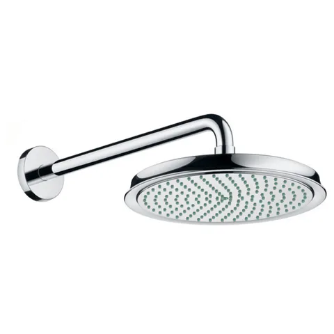 HG Raindance Classic Air Верхний душ 1jet (RainAir), d240мм, с настенным держателем 390 мм, шарнирное соединение, G1/2, цвет: хром
