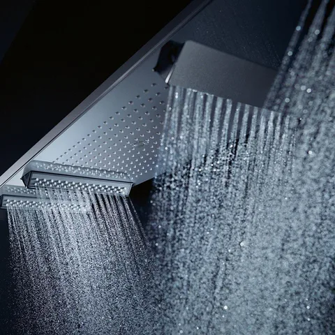 AX  Встраиваемый термостат для душа, 5 потреб, Select 670/90, (внешняя часть), цвет: хром