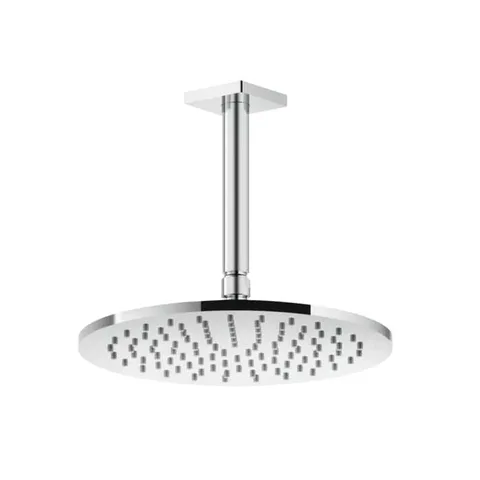 GESSI Rilievo Потолочная душевая головка шарнирная на 1/2", Ø250мм, длина изгот. под заказ (105 - 1855мм), цвет: хром