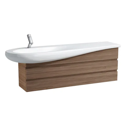 Laufen Alessi One Раковина 1600х500х165мм с 1 отв. под смесит, полка справа, с покр. LLC, цвет: белый