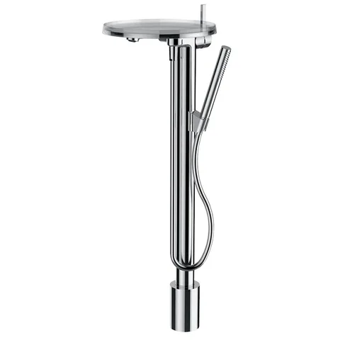 Laufen Kartell Смеситель для ванны на 1 отв, напольный с ручным душем, цвет: хром (,без встроенной части HF503000000000)