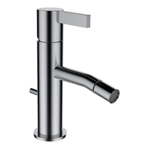 Laufen Kartell Смеситель для биде, на 1 отв, с донным клапаном, излив 110 мм, цвет: нержавеющая сталь (PVD)