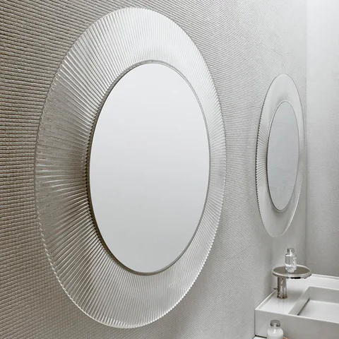 Laufen Kartell Зеркало круглое d=780мм, настенное, без подсветки, цвет: прозрачный кристал