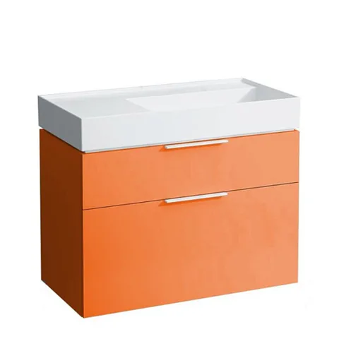 Laufen Kartell Раковина 900х460х120мм без перелива, с 1 отв., со скр сливом, полка слева, цвет: белый (СО склад продаем с базой 4.0760.2/4.0760.8)