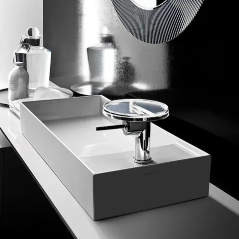 Laufen Kartell Раковина-чаша 750х350х120мм без перелива, с 1 отв. под смеситель, со скр. сливом, цвет: белый