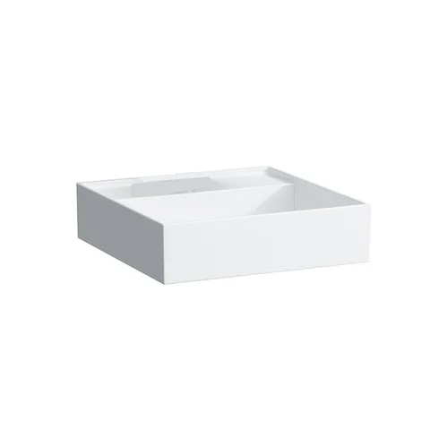 Laufen Kartell Раковина 460x460х120мм без перелива, без отв. под смеситель, со скр сливом, цвет: белый