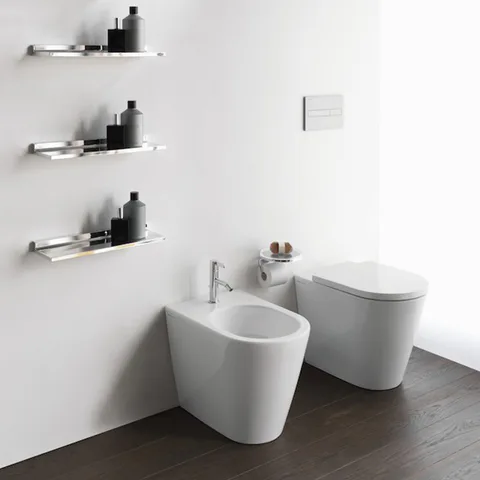 Laufen Kartell Биде напольное 560х370х430мм с 1 отв. под смеситель, без боковых отв, цвет: белый матовый