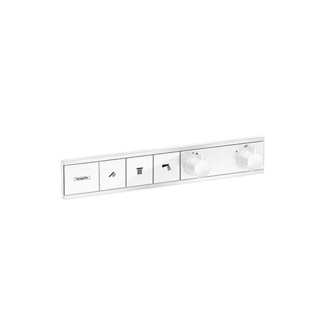 HG RainSelect Встраиваемый термостат для душа, 3 источника (внешняя часть), цвет: белый матовый