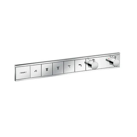 HG RainSelect Встраиваемый термостат для душа, 5 источников (внешняя часть), цвет: хром