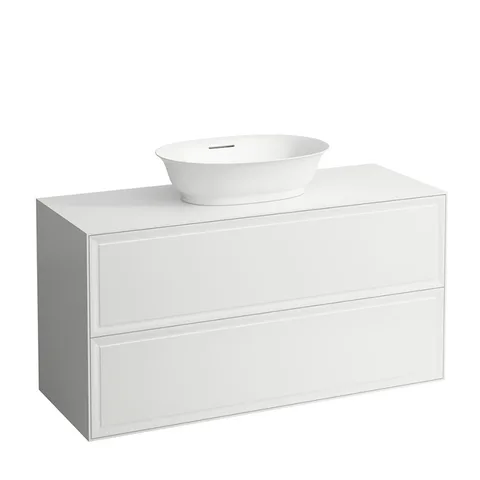 Laufen New Classic База под раковину подвесная , 1180х450х600 мм, 2 ящика, цвет белый глянец (для раковины 812852, 812853) (СПЕЦЦЕНА!)