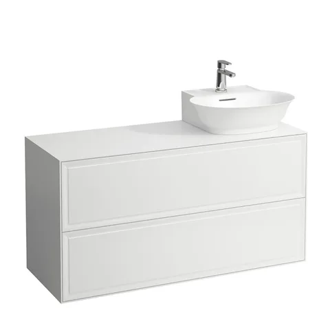 Laufen New Classic База под раковину подвесная, раковина справа , 1180х450х600 мм, 2 ящика, цвет чбелый глянцевый (для раковины 816852)