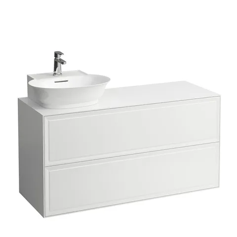 Laufen New Classic База под раковину подвесная, раковина слева , 1180х450х600 мм, 2 ящика, цвет белый глянцевый (для раковины 816852)