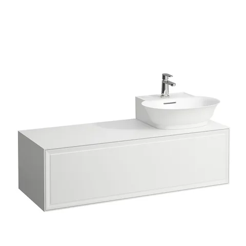 Laufen New Classic База под раковину подвесная, раковина справа , 1180х450х350 мм, 1 ящик, цвет белый глянцевый (для раковины 816852)