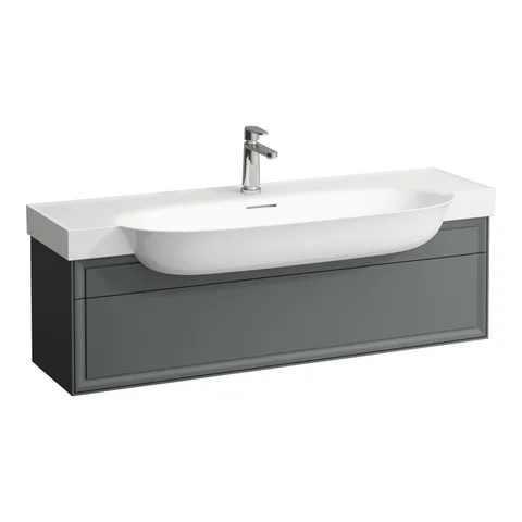 Laufen New Classic База под раковину подвесная , 1180х320х340 мм, 1 ящик, цвет серый (для раковины 813858)
