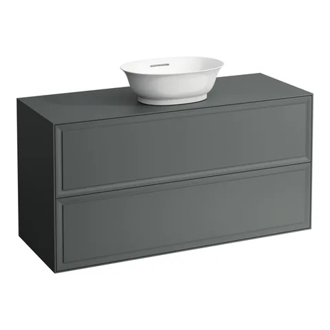 Laufen New Classic База под раковину подвесная , 1180х450х600 мм, 2 ящика, цвет серый (для раковины 812852, 812853)