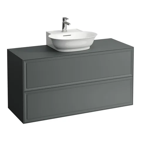 Laufen New Classic База под раковину подвесная , 1180х450х600 мм, 2 ящика, цвет серый (для раковины 816852)