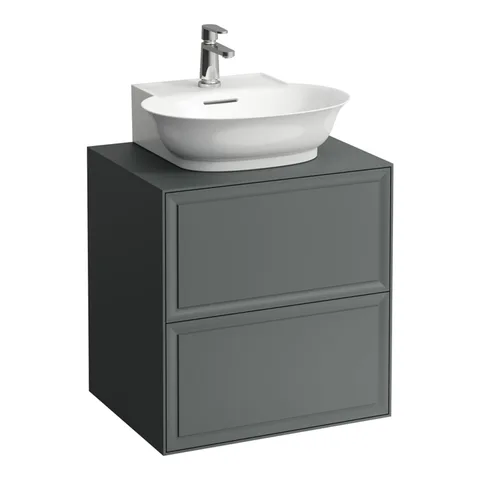 Laufen New Classic База под раковину подвесная , 580х450х600 мм, 2 ящика, цвет серый (для раковины 816852)