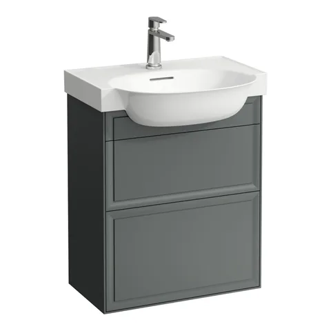 Laufen New Classic База под раковину подвесная , 580х320х670 мм, 2 ящика, цвет серый (для раковины 813853)