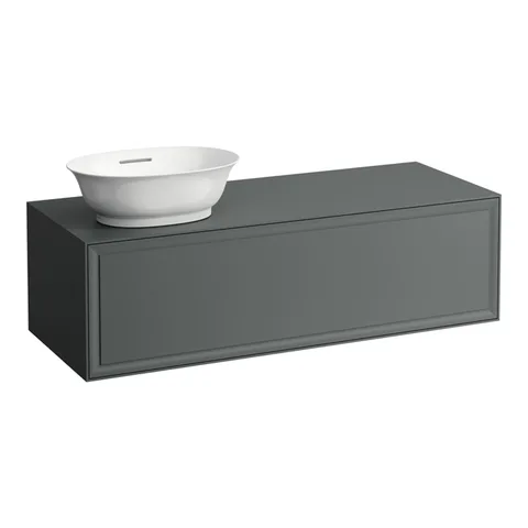Laufen New Classic База под раковину подвесная раковина слева , 1180х450х350 мм, 1 ящик, цвет серый (для раковины 812852,812853)