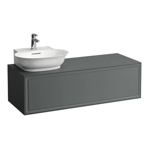 Laufen New Classic База под раковину подвесная раковина слева , 1180х450х350 мм, 1 ящик, цвет серый (для раковины 816852)