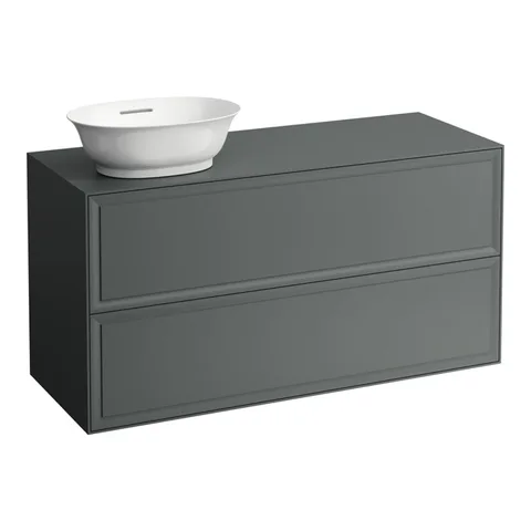 Laufen New Classic База под раковину подвесная раковина слева , 1180х450х600 мм, 2 ящика, цвет серый (для раковины 812852,812853)