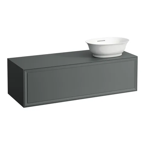 Laufen New Classic База под раковину подвесная раковина справа , 1180х450х350 мм, 1 ящик, цвет серый (для раковины 812852,812853)