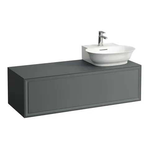 Laufen New Classic База под раковину подвесная, раковина справа , 1180х450х350 мм, 1 ящик, цвет серый (для раковины 816852)