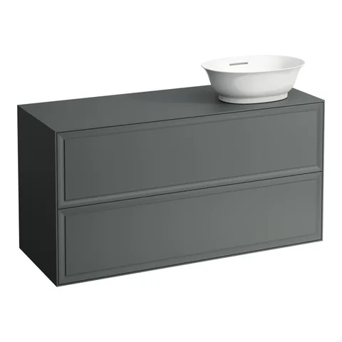 Laufen New Classic База под раковину подвесная, раковина справа , 1180х450х600 мм, 2 ящика, цвет серый (для раковины 812852,812853)