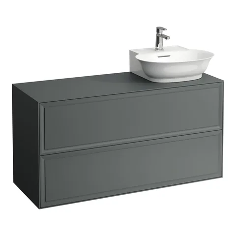 Laufen New Classic База под раковину подвесная, раковина справа , 1180х450х600 мм, 2 ящика, цвет серый (для раковины 816852)