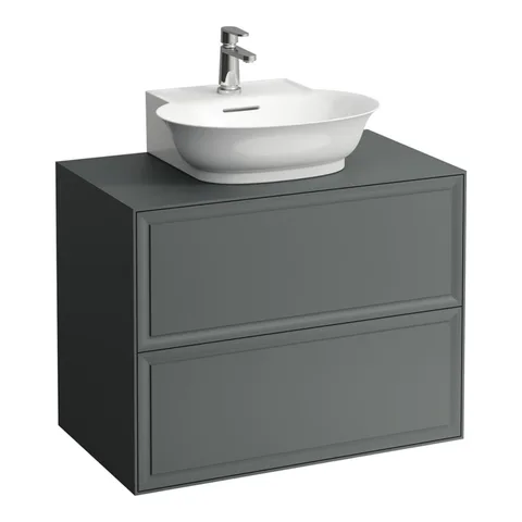 Laufen New Classic База под раковину подвесная , 780х450х600 мм, 2 ящиками, цвет серый (для раковины 816852)