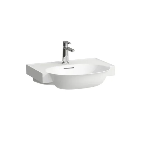 Laufen New Classic Раковина накладная овальная 600х480х75 мм, без отв под смеситель,с переливом, цвет белый LCC, с покрытием  LAUFEN Clean Coat