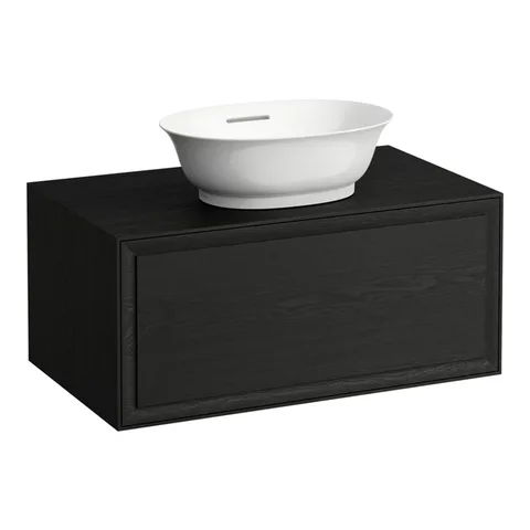 Laufen New Classic База под раковину подвесная , 780х450х350 мм, 1 ящик, цвет черный дуб (для раковины 812852, 812853) (СПЕЦЦЕНА!)