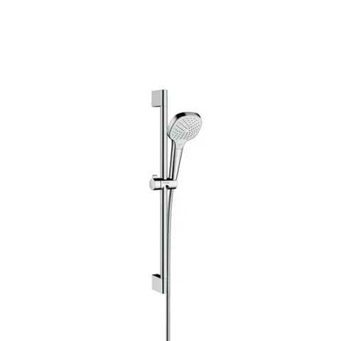 HG Croma Select E Vario Душевой набор: штанга 650mm, ручной душ 110, 3jet (Rain, IntenseRain, Turbo Rain), шланг, цвет: белый/хром