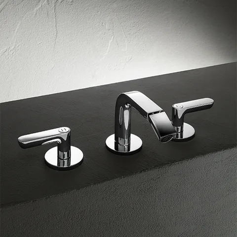 Fantini Icona Deco Смеситель для биде, 3 отв., с донным клапаном, цвет: хром