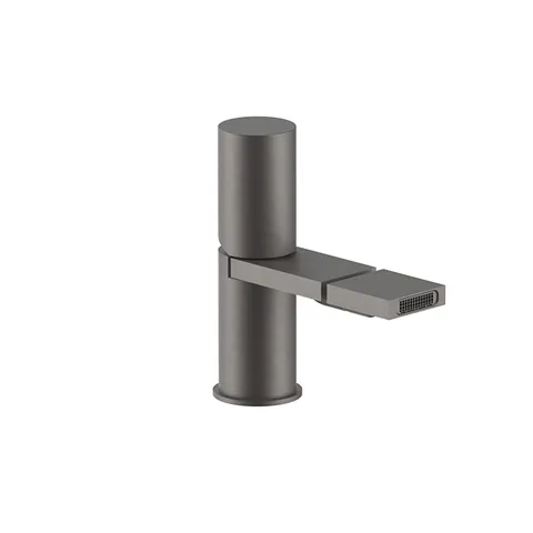 Fantini Milano Смеситель для биде, 1 отв., с донным клапаном, излив 125мм, цвет: Matt Gun Metal PVD
