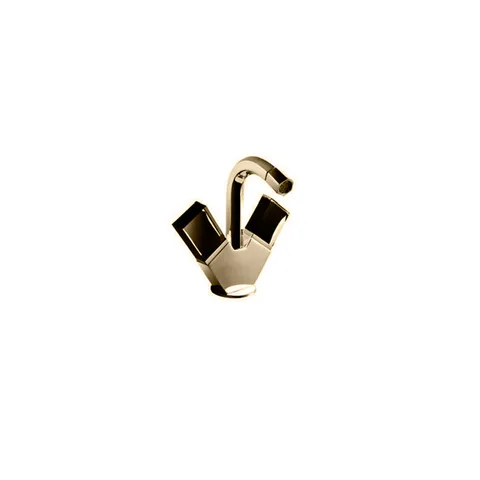 Fantini Venezia Смеситель для биде, 1 отв., с донным клапаном, излив 120мм, цвет: Matt British Gold PVD