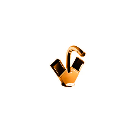 Fantini Venezia Смеситель для биде, 1 отв., с донным клапаном, излив 120мм, цвет: Matt Copper PVD