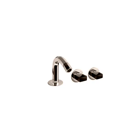 Fantini Venezia Смеситель для биде, 1 отв., с донным клапаном, излив 120мм, цвет: Nickel PVD
