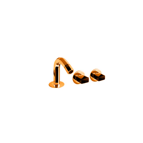 Fantini Venezia Смеситель для биде, 1 отв., с донным клапаном, излив 120мм, цвет: Matt Copper PVD