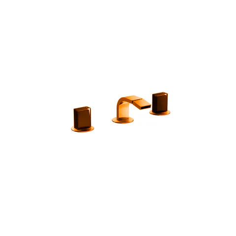 Fantini Venezia In Смеситель для биде, 3 отв., с донным клапаном, излив 135мм, цвет: Matt Copper PVD