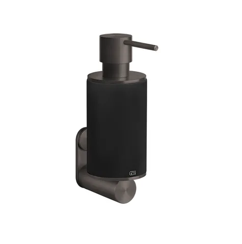 GESSI 316 Дозатор для жидкого мыла настенный, цвет: черный/brushed black metal pvd