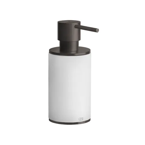 GESSI 316 Дозатор для жидкого мыла настольный, цвет: белый/brushed black metal pvd